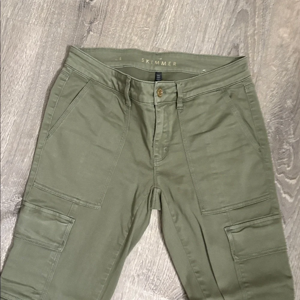 White House Black Market Olive Green Cargo Pants 4‎ - Picture 2 of 8